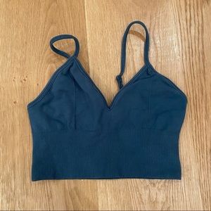 Alo Yoga Delight Low Impact Bralette in Teal Size S